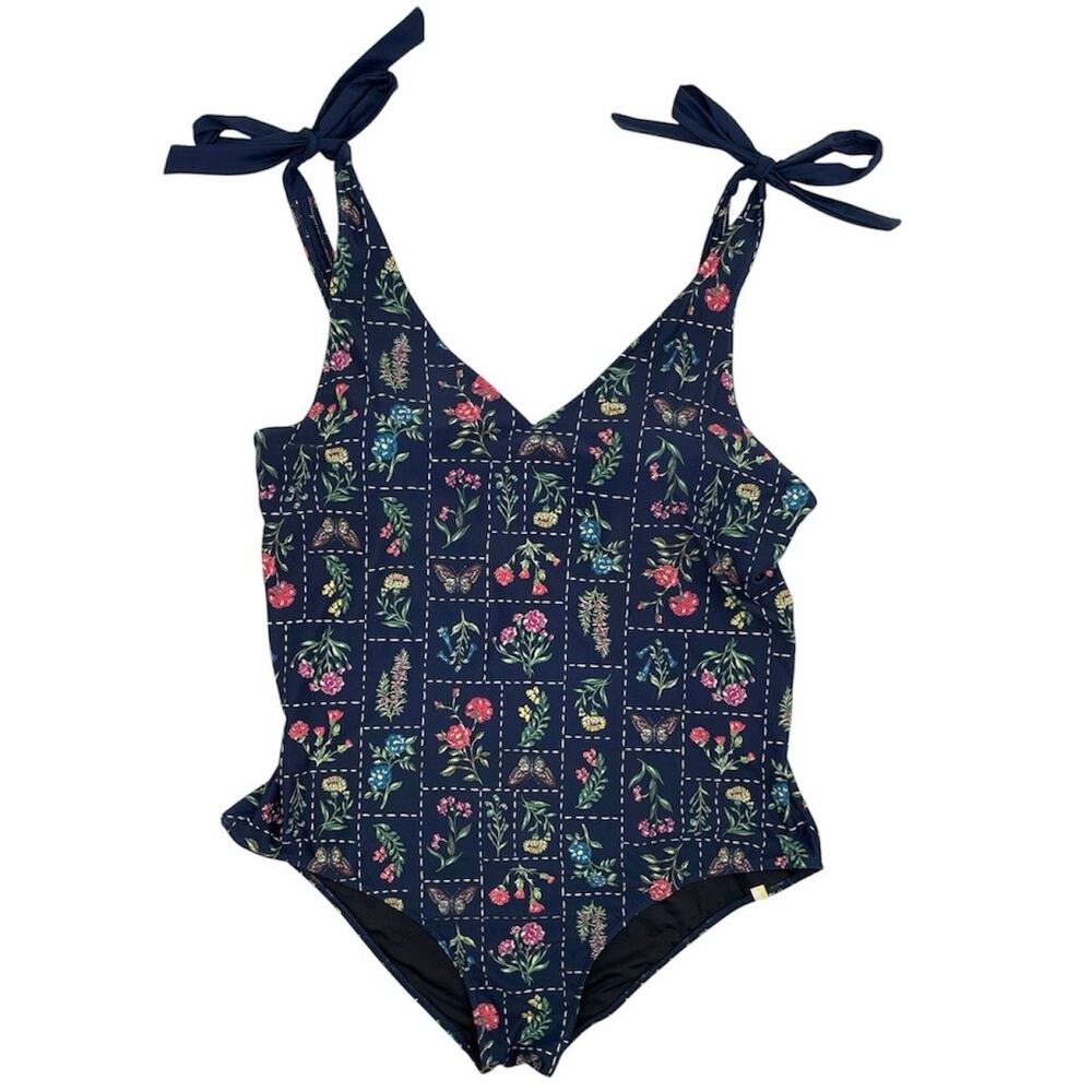 Summersalt Floral One Piece Bow Backflip Bloom Botanical Wildflower Swimsuit 22
